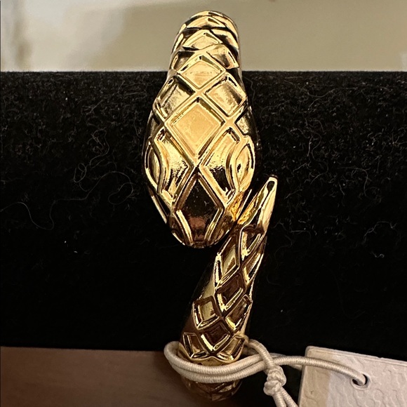 Jessica Simpson Gold Textured Snake Bracelet - Picture 2 of 3